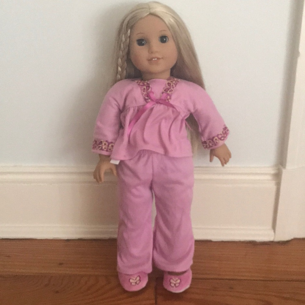 Pink American girl doll pajamas
